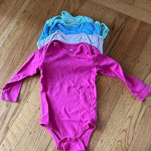 Four Primary 12-18 Month Long Sleeve Baby One Piece